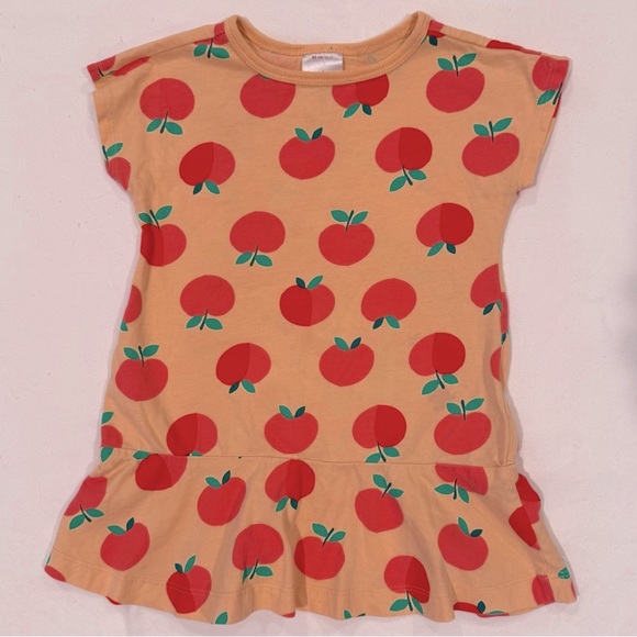Hanna Andersson Other - Hanna Andersson Peaches Dress Girls 2T 85 cm Cotton Dolman Sleeve Summer Spring